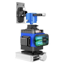 3D 레이저레벨기 수평기 녹색 레이저 풀세트 배터리, 8선 그린  기본 모델 벽면 랙