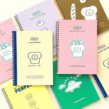 토스티 스프링 노트 3종 세트 (2분할 4분할 라인 모눈) [LucentKorea]