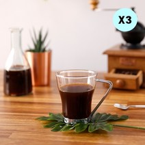 내열 유리 커피잔 세트 100ml150ml200ml 3P세트, 1. 100ml 3P 세트