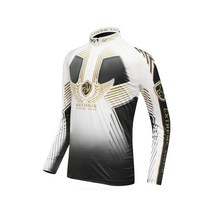 낚시방 아티누스 AT-597 고밀도냉감승화티(블랙 레드 화이트), 화이트