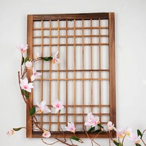 전통 한옥 창호 문살 한옥문 문짝 창문 옛날 전통문 한지문 창호지문, S 40×26 cm