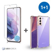 [1+1] UBX 갤럭시 강화유리 필름 + 투명 범퍼 / 카드 범퍼 케이스 S23 S22 +