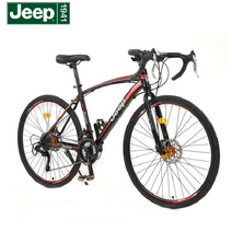 지프 Jeep 산악자전거 미니벨로 MTB 자전거 26 인치 21/24/27단, 24단 코너는 블랙 블루