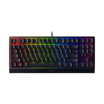 레이저 블랙위도우 V3 텐키리스 TKL 기계식 게이밍 키보드 녹색 기계식 스위치 - Chroma RGB 조명, 패턴Green Switches - Tactile, one option