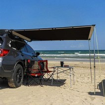 차량용 어닝 타프 차박 사이드 슬라이드 캠핑 카라반, 1.6mx2.5m비닐나노자외선차단제