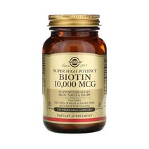 Solgar 솔가 비오틴 10000 mcg 120정 베지 캡슐 바이오틴 Biotin 글루텐프리 비건 솔땡 고약사 약들약