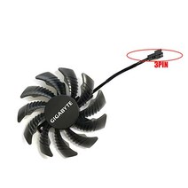 기가바이트 AMD 라데온용 쿨러 팬 R9 290X WINDFORCE 3X 비디오 카드 75mm T128010SM PLD08010S12H 2 핀 3, 03 3 PIN