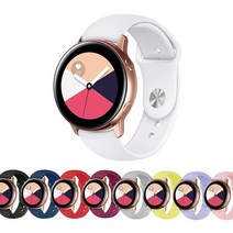 올인템 갤럭시 워치5/워치4/워치3/액티브 1/2/기어 S3 프론티어 호환 시계줄 실리콘 밴드 스트랩 20mm 22mm, 라일락