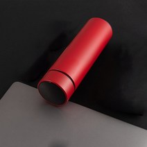 온도스마트물병 보온병 스마트 500M 단열 컵 커피 병 온수/냉수 진공 절연 물병 온도 디스플레이/필터 티, [01] 401-500ml, [06] Red-500ml