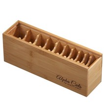 가위정리대 가위 꽂이 거치대 정리함 미용 원목 보관함 츄레이 미용실 바버샵 이발소 헤어샵, 대나무 빗 상자 소형
