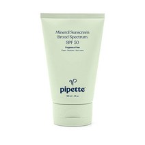 Pipette 미네랄 선스크린 SPF 50 브로드 스펙트럼 베이비 선블록 나노 아연, 4 Fl Oz (Pack of 1)