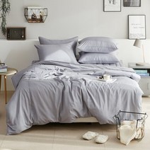 MOC 모달 보들보들한 누빔이불커버풀세트DK 그레이.에스데코