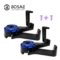 걸어보새 더블 휴대폰 뒷좌석 거치대 헤드레스트 다용도 후크걸이 WDC-010, 블루, 2개