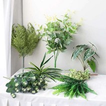 diy 실내 인테리어 조경 잎 꽃 재료 조화 분재 꽃꽂이, 클레마티스, 클레마티스