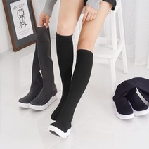 [슈플랜] 롱 삭스 스니커즈 니하이부츠 롱부츠 운동화 니트 스판 삭스 부츠 3.5cm C-660790