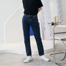 버튼 인밴딩 워싱진블루 청바지