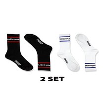 크럼프 [삭스] 레터링 (CA0003-1)-2set - BLACK