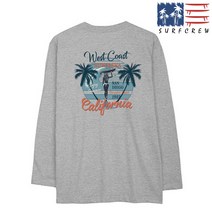 [당일발송]톤톤 SURFCREW WESTCOST 롱슬리브 S~3XL 긴팔티셔츠 쭉티 남녀공용 남성