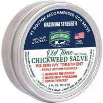 Amish Origins Old Time Chickweed Salve 56.7g (2온스) - 궁극의 포이즌 아이비/포이즌 오크 차단제 힐, 02 4 Ounce (Pack of 1)