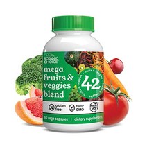 종합비타민 Botanic Choice Mega Fruits and Veggies Blend – 42 & Vegetables with Vitamins Energy Balance Su