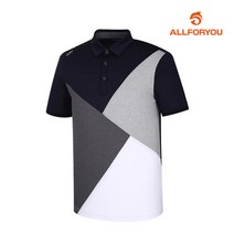 [올포유] [올포유] 남성 절개 카라 반팔 티셔츠 AMTYJ2110-915_G