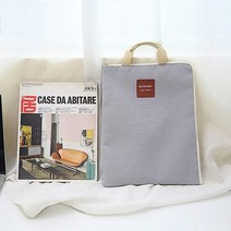 캔버스 심플 A4 용지 파우치 문서 휴대 그레이 ABM, ABM(C) 캔버스 심플A4파우치 그레이