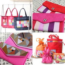 BUyuS설선물 한복 소품 4종 모음전/전통/설날/답례품/추석선물굿딜 브이숍, 2.색동무늬 전통지갑 - 네이비