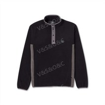 Volcom 남성 Error92 폴라 플리스 모크넥 재킷