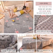 라오농킹매트커버 플란넬 쿠션 요 기숙사 0.9미터 2층침대의위아래침대침대 매트싱글 1.0M가정용 1.5m겨울 1.8+2D4GF1LL, C02-100x200cm(기숙사 침대)
