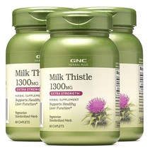 GNC 밀크씨슬 1300mg 60정 3개
