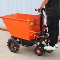 무소음 농업용 동력 운반기 전동 대차 건설용 운반차, 전동식 리어카 60cm 폭