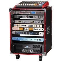 공연 음향장비랙 무대 앰프 항공 하드 박스 랙케이스, 16U 강화 캐비닛