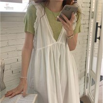 레이스 에이프런 원피스