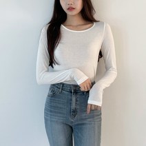 슬림 핸드워머 여성 긴팔 티셔츠 4color
