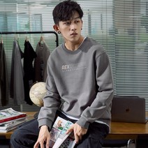 남성 티셔츠 라운드 맨투맨 던자2019 가을신상 후드 남자 라운드 학생 여유 국조항풍 힙합 풀오버 패