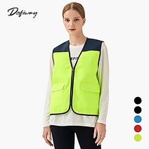 싸다구 데피웨이 단체란 DV 투톤 330 조끼 타스란 배색 팀