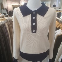 무자크 SH01 카라 단색 니트 MM7WKT23