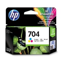 (HP 정품잉크 No.704 CN693AA 컬러3색 (K110a/200매) 컬러/매/정품잉크, 단일 수량