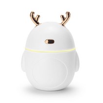루돌프 가습기 가열식 미니 LED 다이소 스탠 USD 단순 사슴 차량용 무드등 샤오미 빗소리 페트병 난방텐트 기화식 물멍 생수통 노필터 용암 코스트코, A_화이트색