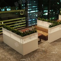 테이블파티션 가림판 아크릴칸막이 투명 테이블가림막 칸막이 레스토랑 꽃 스탠드 파티션 호텔, 길이100너비20높이120