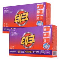 한장으로 찌든때까지 테크 시트 로맨틱플라워, 20매, 2개