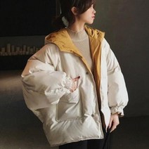 후드점퍼 빅포켓 양면패딩 WS-JP10