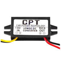 이천안테나 DC12V 다운컨버터 방수 24에서 12V 5V 전압변환 화물차 트럭 디지털컨버터 지게차 전동차 전동카 화물차 덤프 트럭 버스, 5v용다운컨버터 입력20v