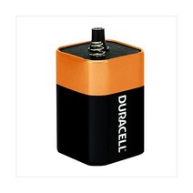 듀라셀 스프링 단자 구리 탑 6V 908 알칼리 랜턴 배터리 1카운트 팩 가정용 사무실 오래 지속되는 6볼트 배터리.