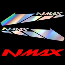N MAX 스티커 좌우 1세트 자동차량 데칼 반사스티커, 홀로그램
