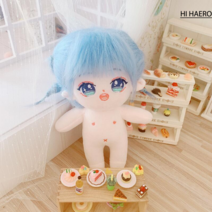 [의상증정]20cm 무속성 q라인 솜인형 피규어 면 목화솜 아이돌 인형, 20cm 골격판와, 란즈나바 (옷 선물)