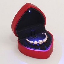 프로포즈 케이스 목걸이 선물 조명 고급스러운 LED 하