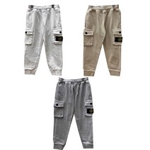 스톤아일랜드 키즈 22FW 와펜패치 기모스웨트 조거팬츠 771660941 4A