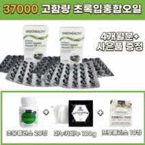 뉴질랜드 초록입홍합오일 고함량 37000 초록홍합 초록잎홍합 푸른 그린 홍합, 120정 (4개월분 )X 1개