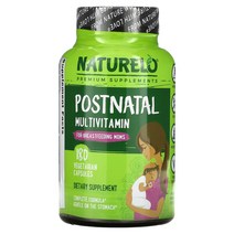내츄럴로 내추럴로 Postnatal 멀티 종합 비타민 for Breastfeeding Moms 180 식물성 캡슐